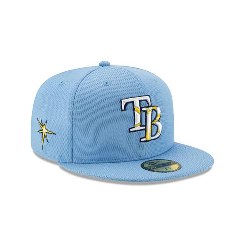 MLB Tampa Bay Rays 2021 Spring Training 59Fifty Fitted (ZRA5464) - Blue New Era Caps